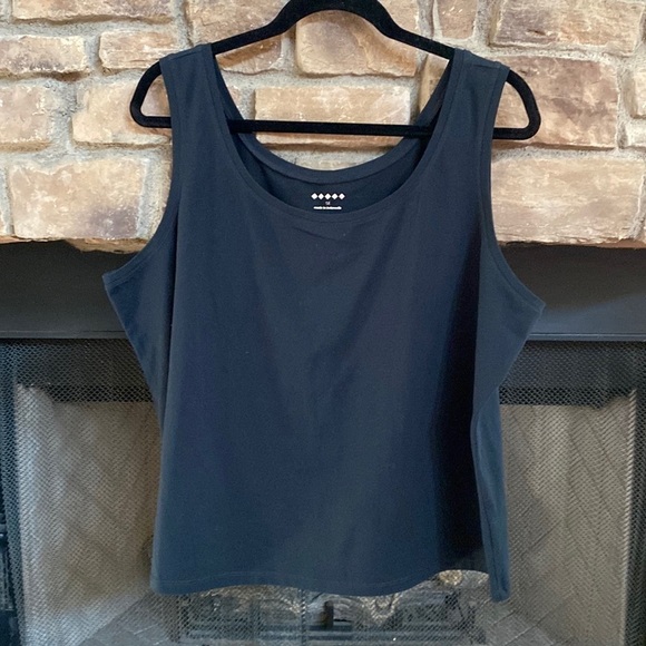 Black tank top size 1X - Picture 1 of 5